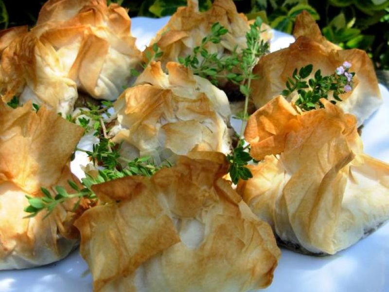 Goat Cheese Wrapped in Phyllo