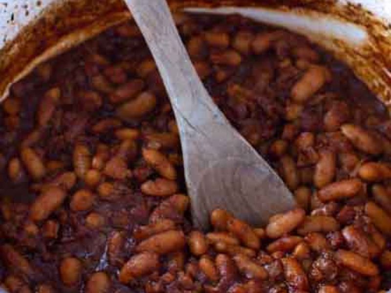 Balsamic Baked Beans